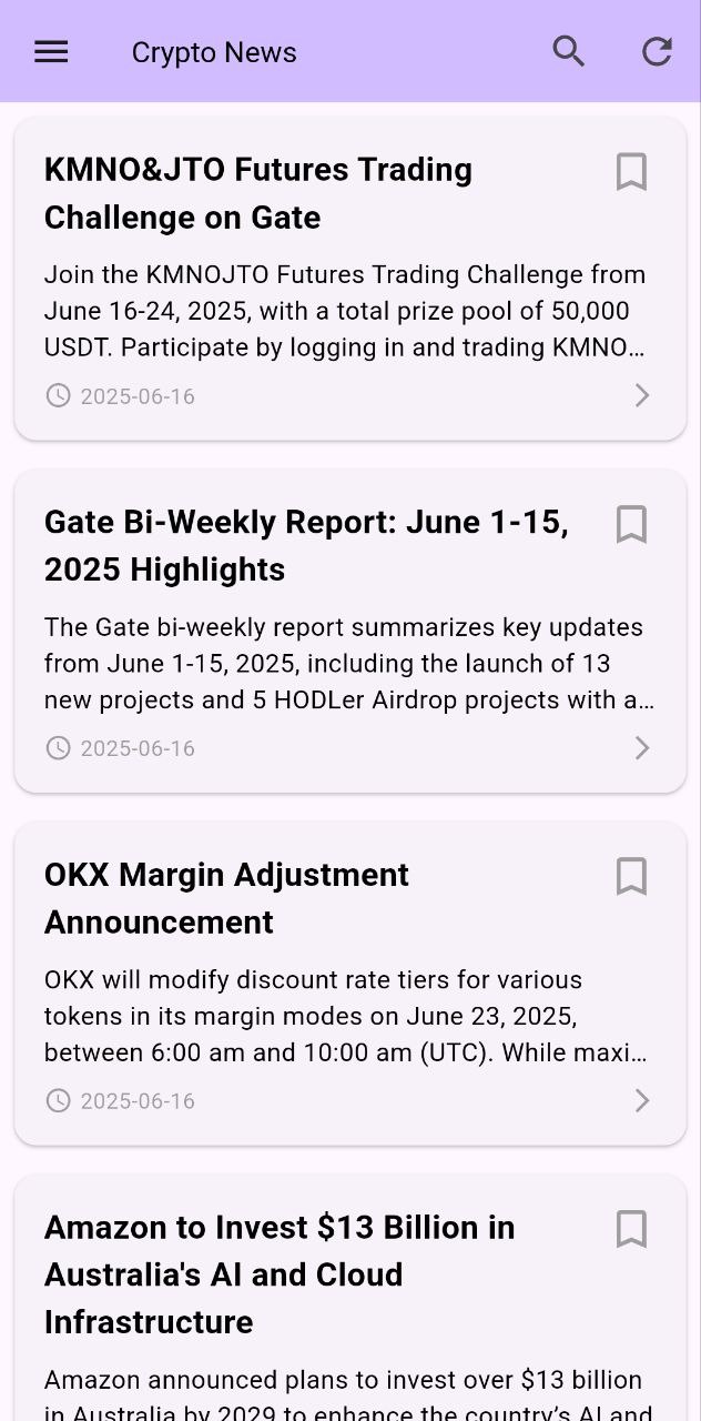 CryptoFlow screenshot 1